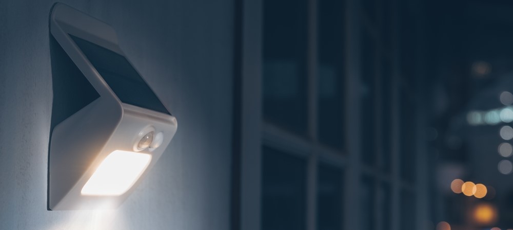 Buitenlamp met sensor